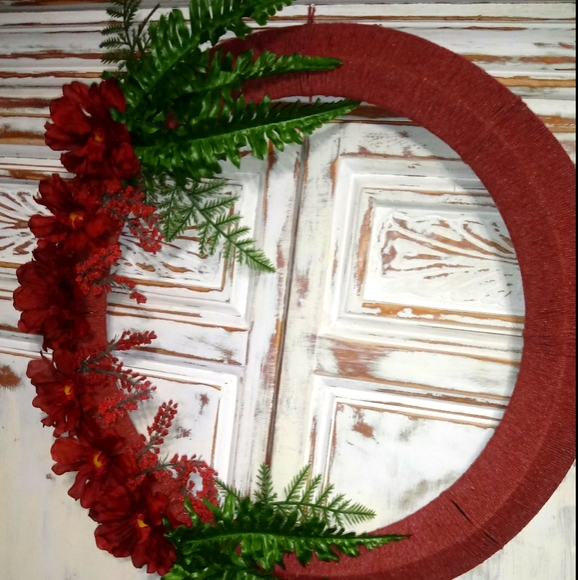 Handcrafted Yarn Wreath|Spring Wreath